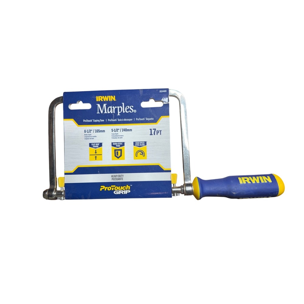 Irwin Marples ProTouch Coping Saw 6-1/2 Inch 17PT Heavy Duty 2014400 Woodworking